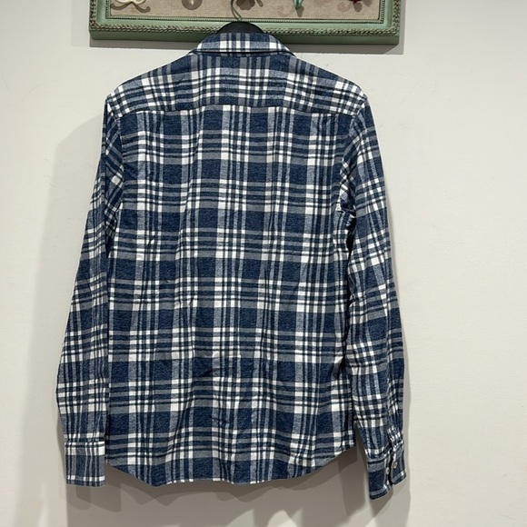 UNTUCKit Morenillo Plaid Flannel Button-Up Shirt new with our tags large blue - Picture 6 of 6